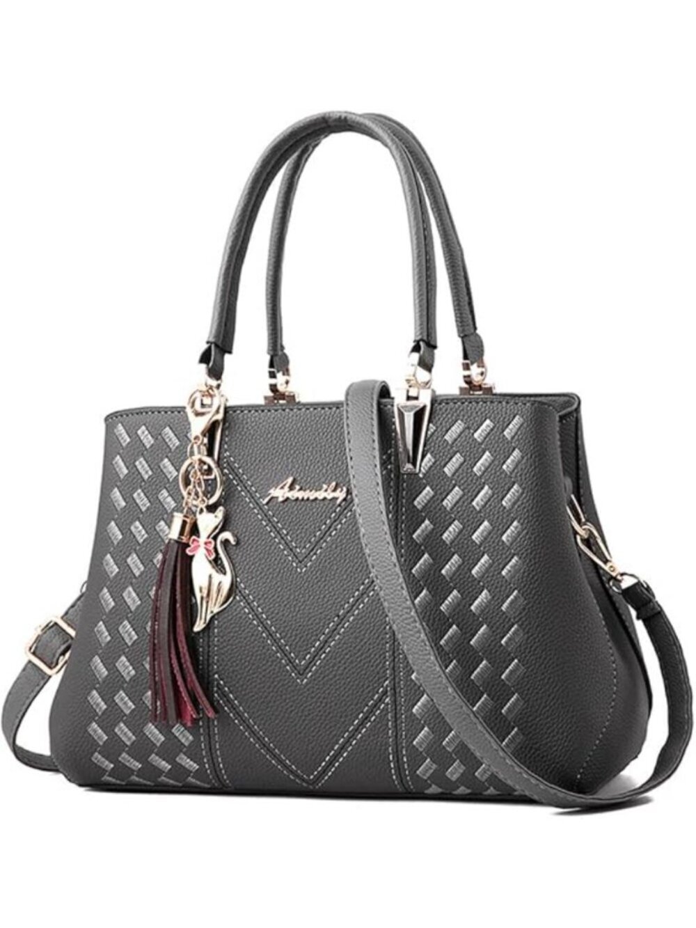 Women's 1-greys Shoulder Bag Ladies Satchel Messenger Tote Bag Purses